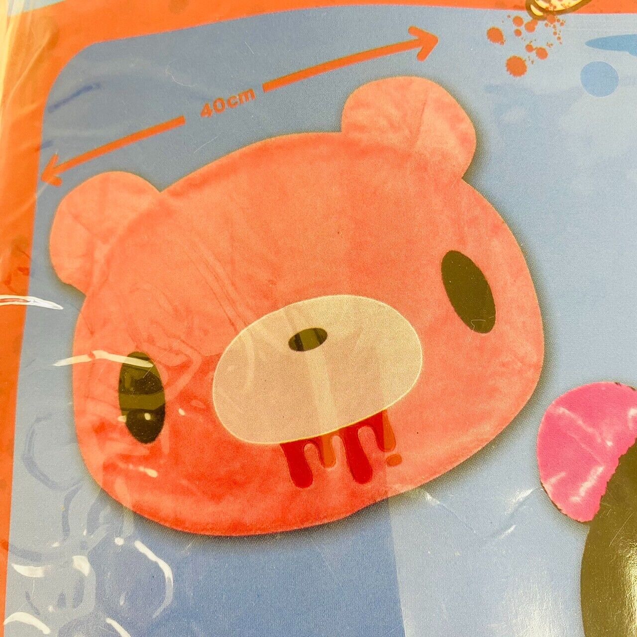 Taito Gloomy Bloody Bear Multi Mat Rug Face Die Cutting Pink Fluffy Prize Kawaii