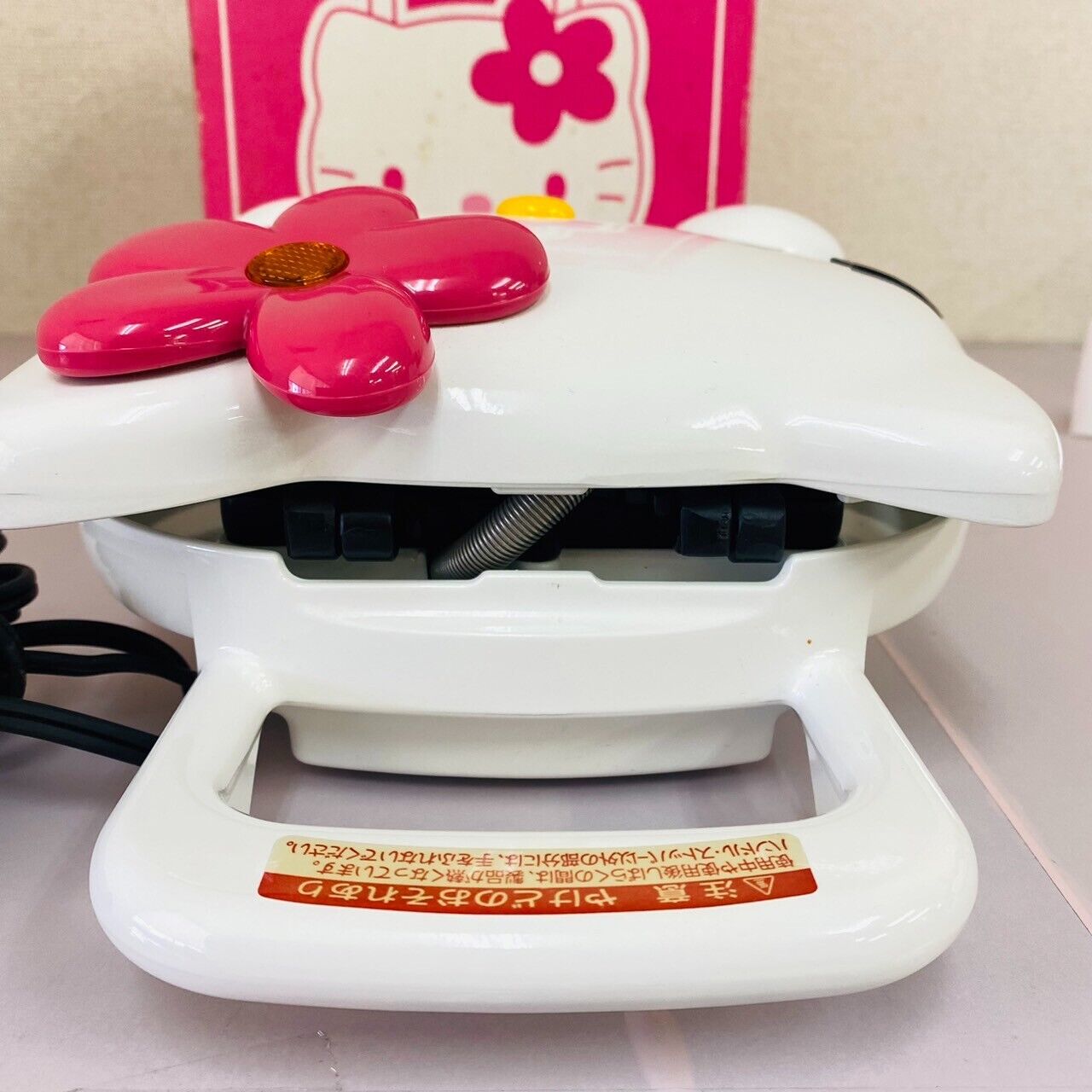 Sanrio Hello Kitty Hot Sandwich Maker White Cat Pink Flower HP-4363 Cooking Rare