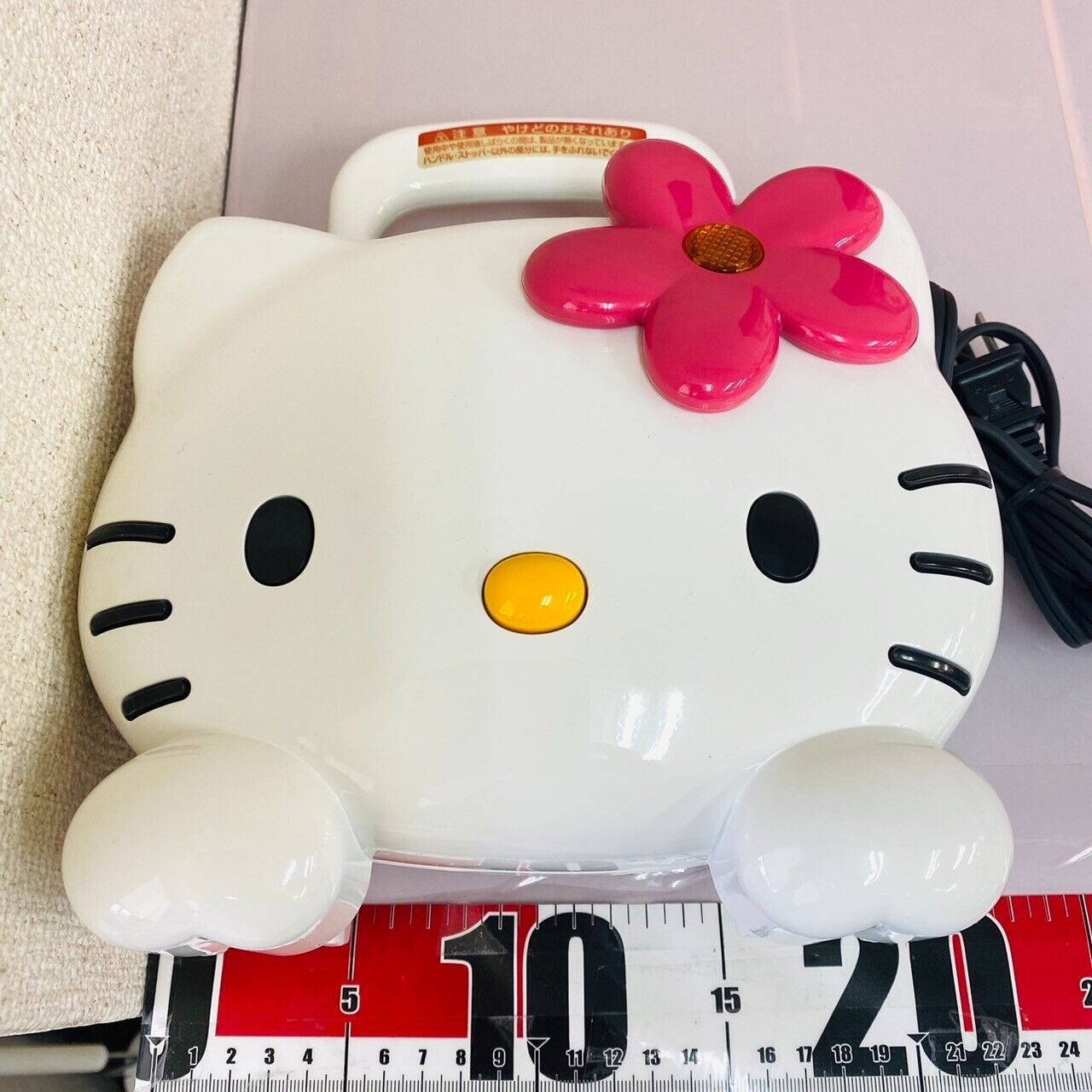 Sanrio Hello Kitty Hot Sandwich Maker White Cat Pink Flower HP-4363 Cooking Rare