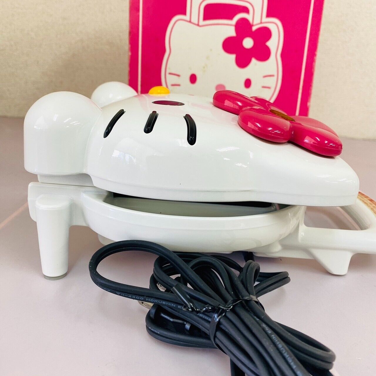 Sanrio Hello Kitty Hot Sandwich Maker White Cat Pink Flower HP-4363 Cooking Rare