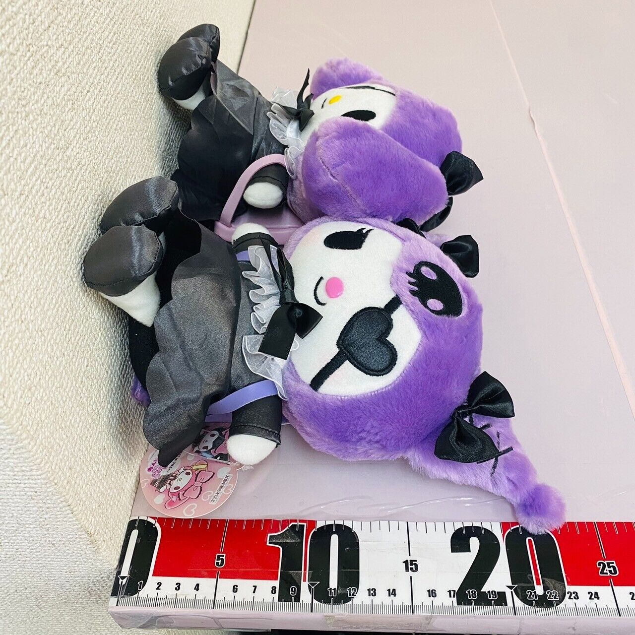 Sanrio My Melody Kuromi Plush Set 2 Oshigoto Series Rabbit Black Purple Soft Toy