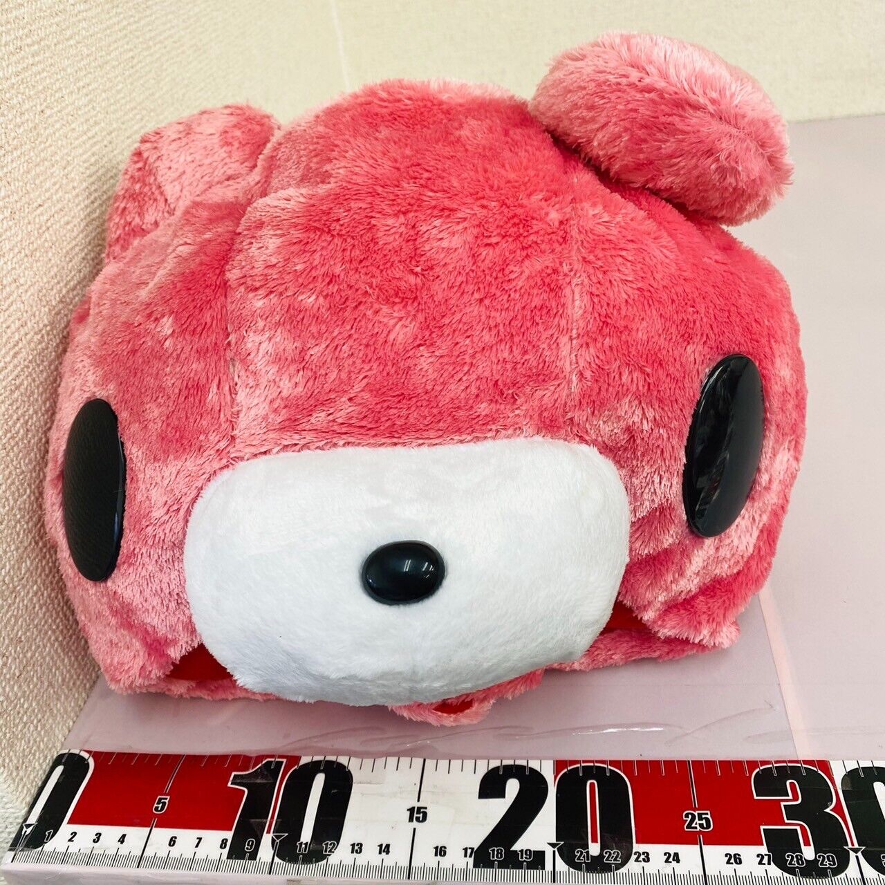 Taito Gloomy Bloody Bear Plush Cap Hat Pink Red Chax CGP Fluffy Soft Stuffed Toy