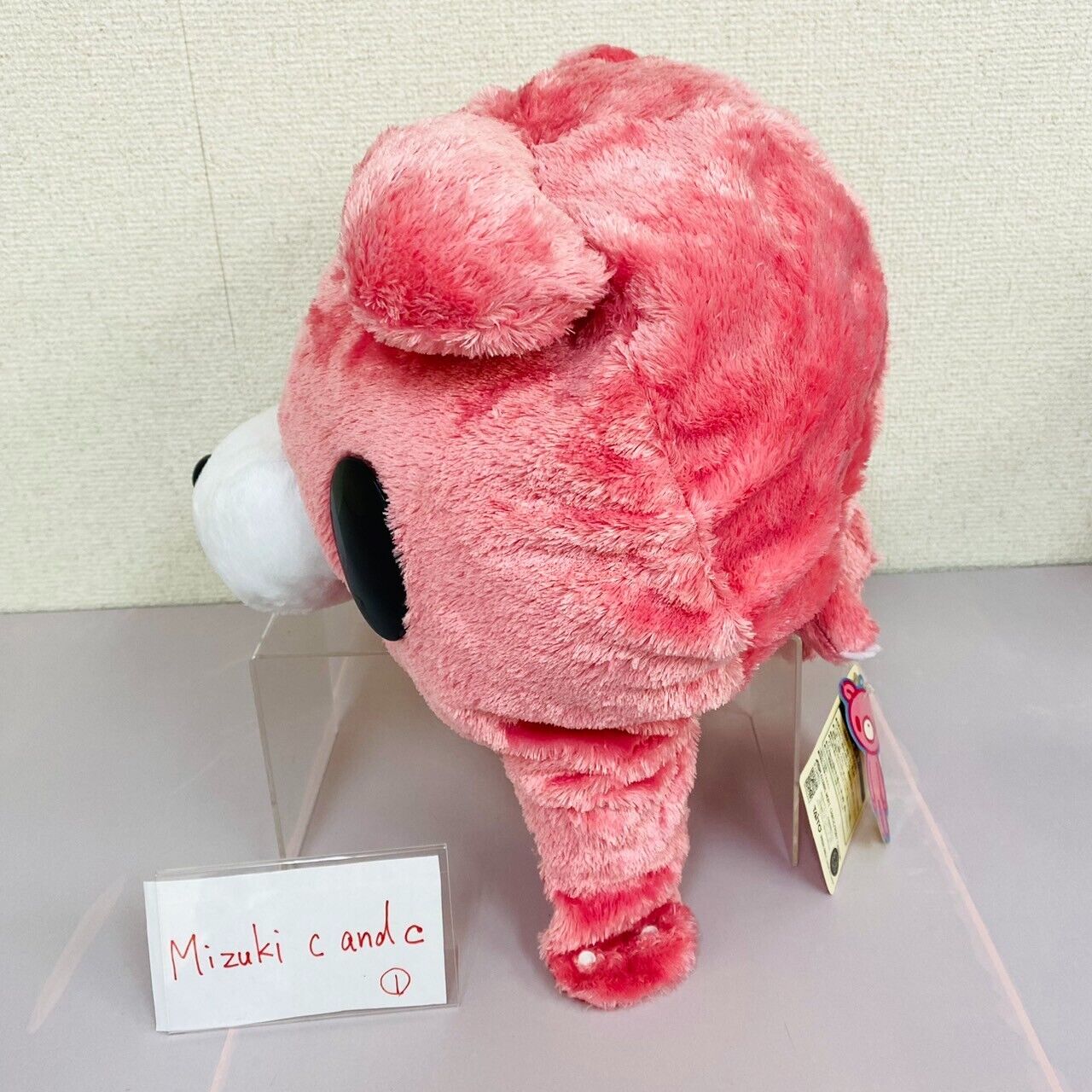 Taito Gloomy Bloody Bear Plush Cap Hat Pink Red Chax CGP Fluffy Soft Stuffed Toy