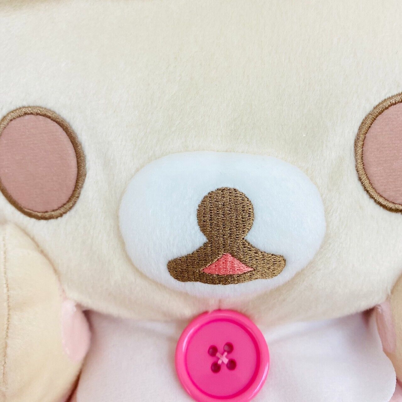 San-x Rilakkuma Korilakkuma Plush Set 2 Soft Stuffed Toy Doll Baby Yellow Pink