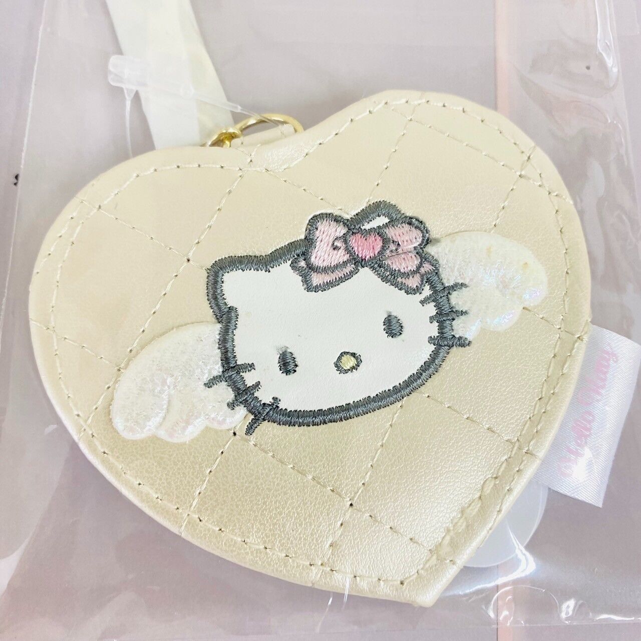 Sanrio Hello Kitty Pouch Mirror Set 2 Angel White Cat 2024 Spring Collection