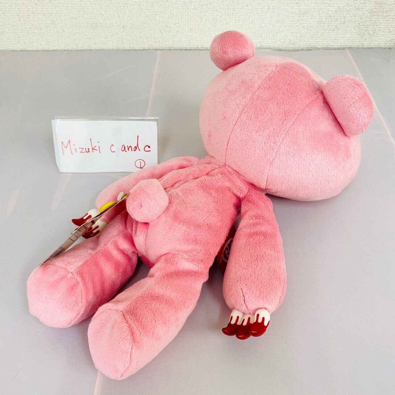 TAiTo Gloomy Bear Bloody Plush Pink Soft Stuffed Toy Lying Fluffy Doll Chax GP