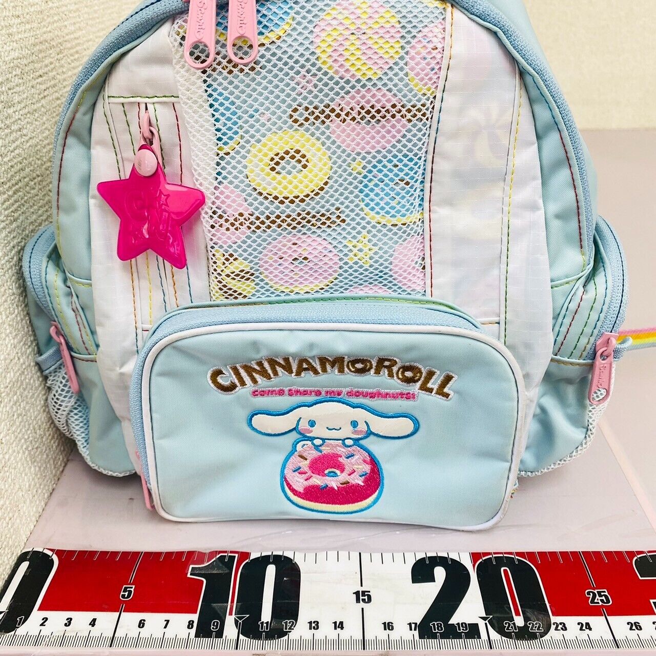 Sanrio Cinnamoroll Backpack Rucksack School Bag Light Blue Donuts White Puppy