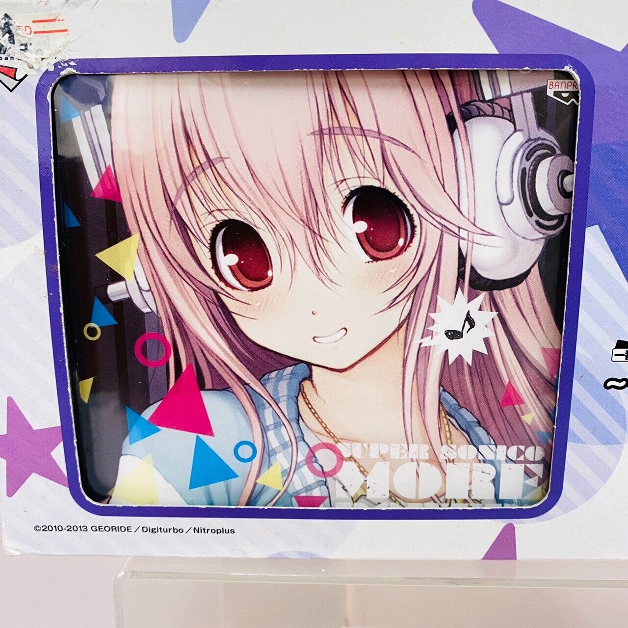 Super Sonico Poster CD Set More Power Star Headphone Girl Music Banpresto Prize