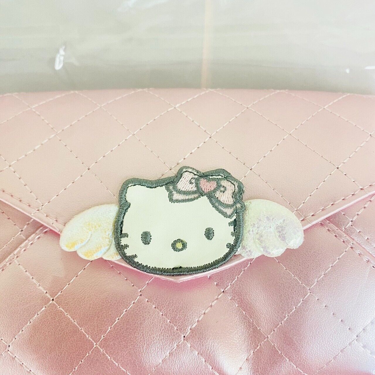 Sanrio Hello Kitty Pouch Coin Pass Case Set 2 Angel Pink 2024 Spring Collection