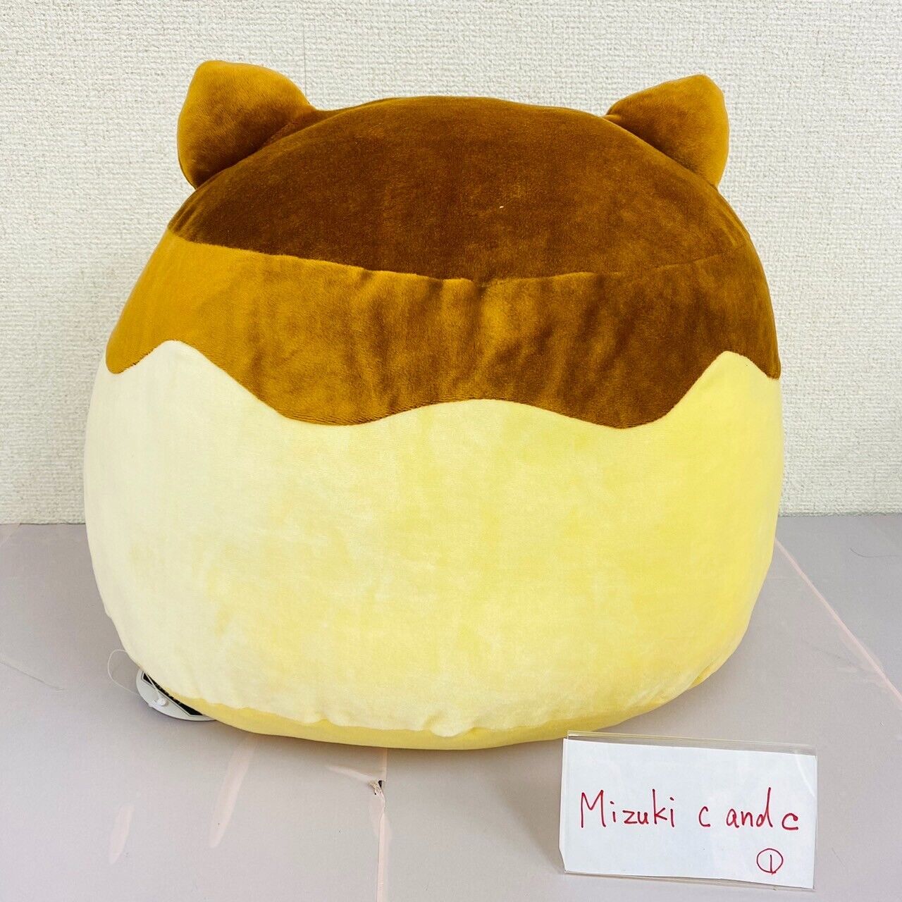 San-X Nyan Nyan Nyanko Mochimochi Purin Plush Soft Stuffed Toy XL Yellow Cat