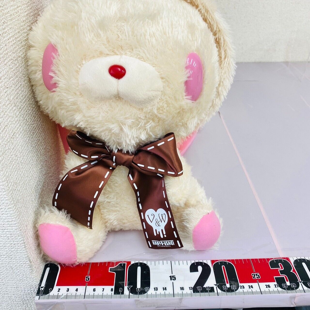 Taito Hanyou Usagi All Purpose Bunny Plush Soft Stuffed Toy White Valentine Rare