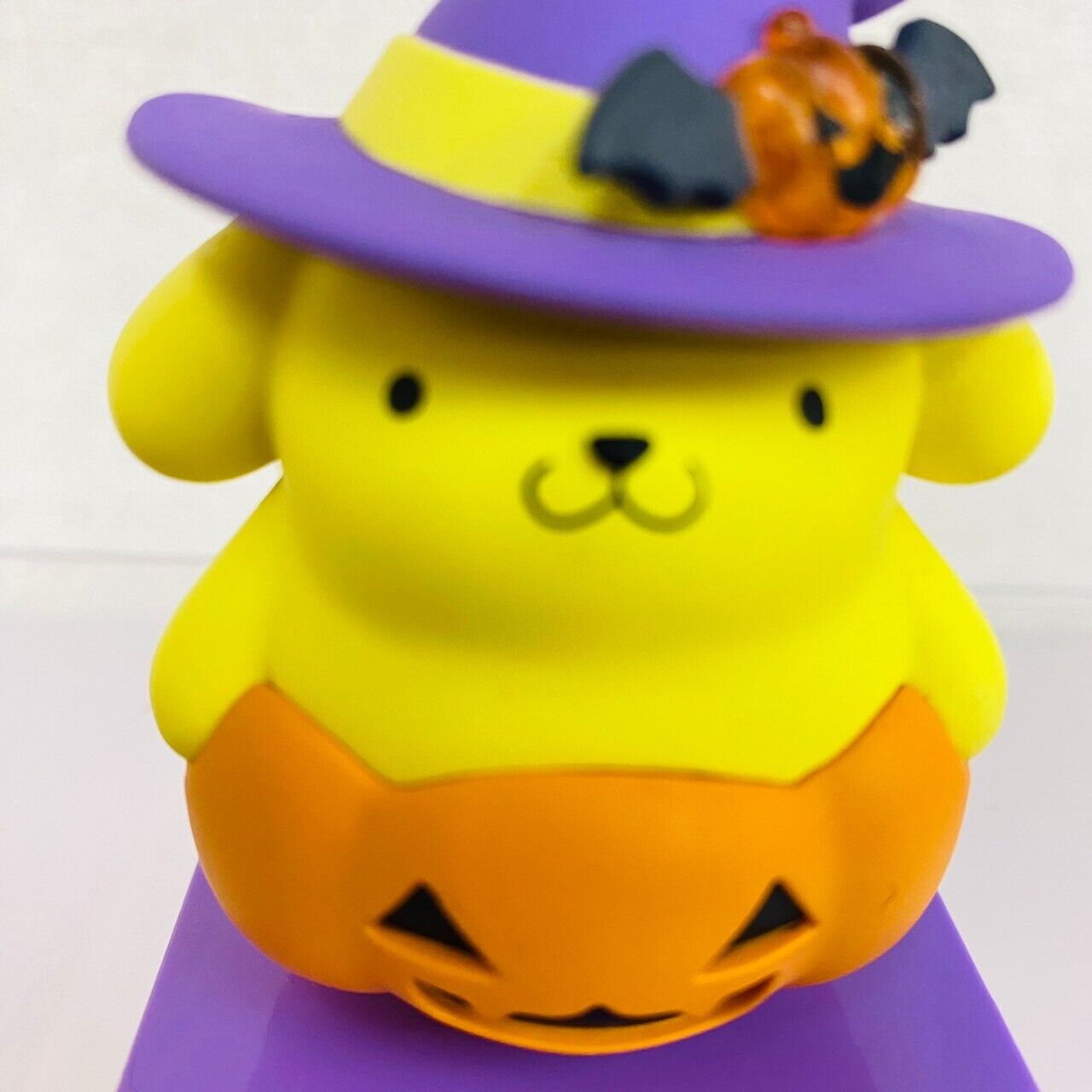 Sanrio Pompom Purin Mocchiri Mascot Figure Halloween Hat Pumpkin Happy Prize