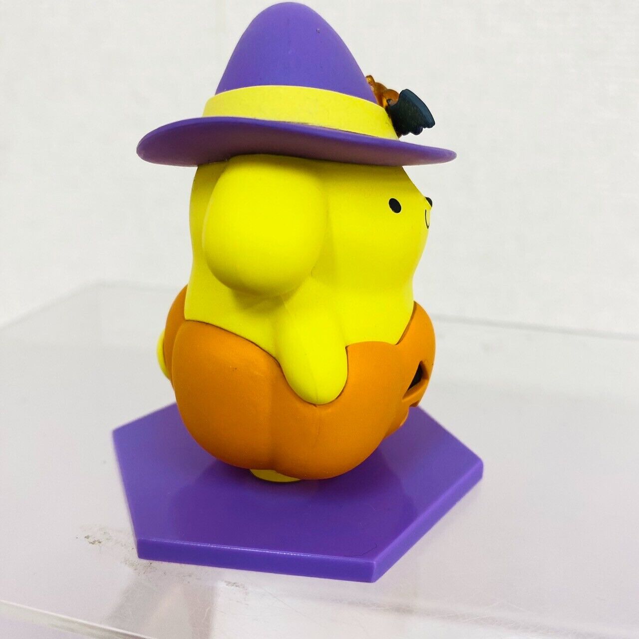 Sanrio Pompom Purin Mocchiri Mascot Figure Halloween Hat Pumpkin Happy Prize