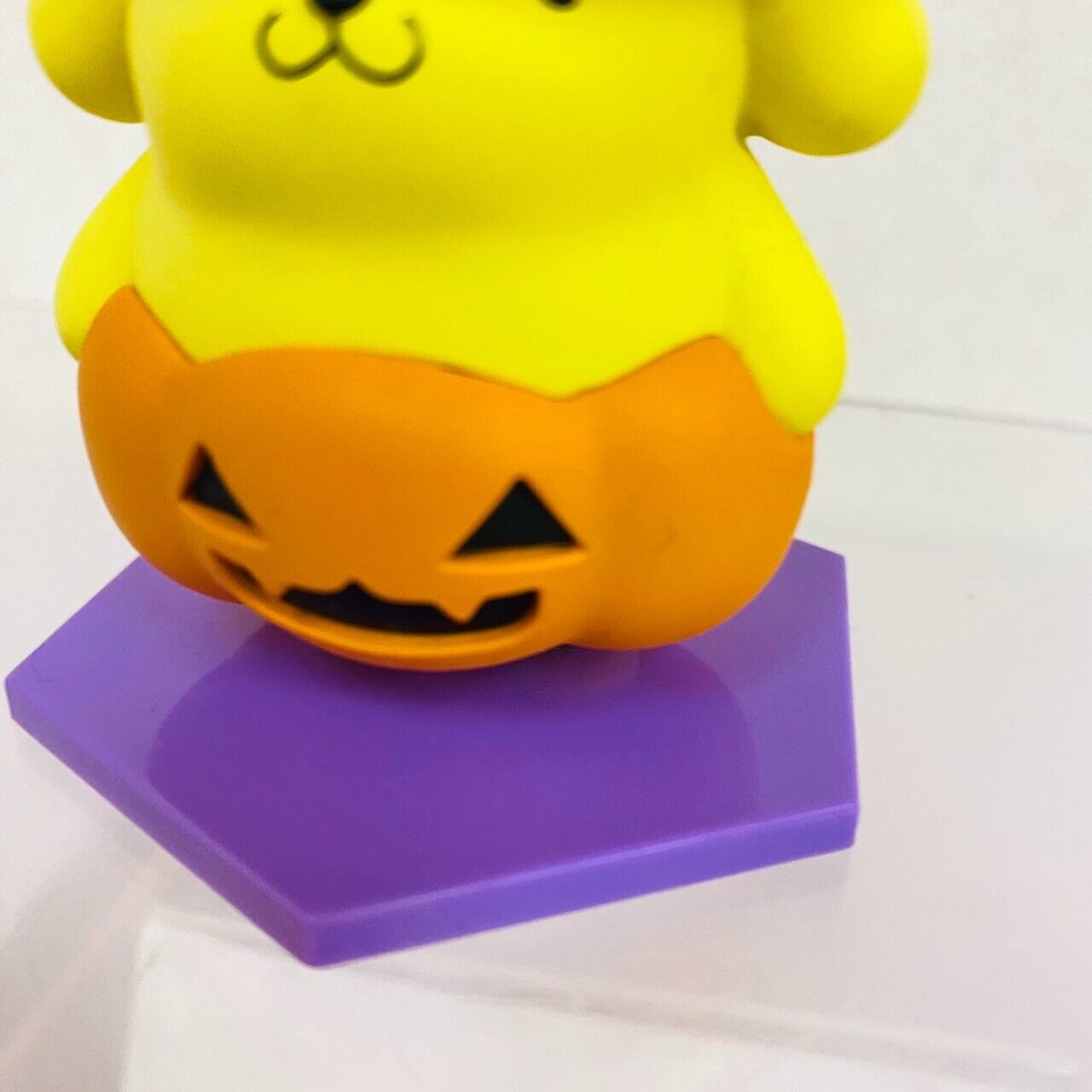 Sanrio Pompom Purin Mocchiri Mascot Figure Halloween Hat Pumpkin Happy Prize