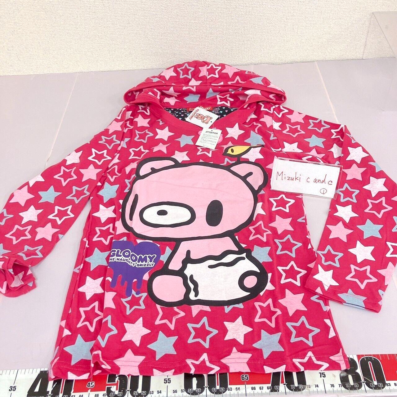 Chax GP Taito GLOOMY Long Sleeve Hoodie Pink Diapers Star Character Kawaii Rare