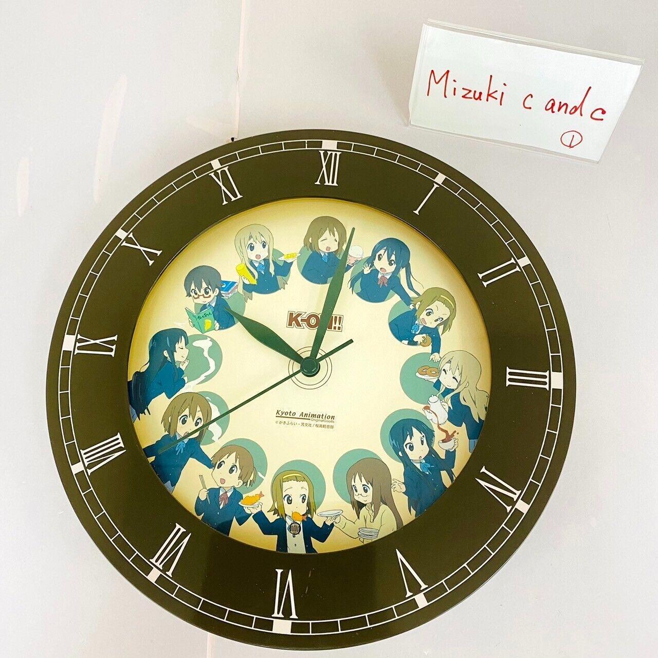 K-ON! Keion Wall Clock Brown Girls Kyoto Animation Kawaii Anime Japan Manga Rare