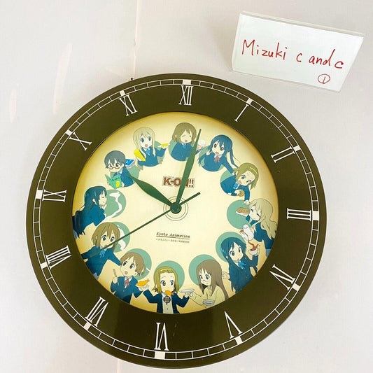 K-ON! Keion Wall Clock Brown Girls Kyoto Animation Kawaii Anime Japan Manga Rare