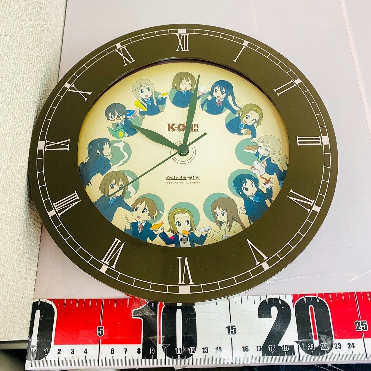 K-ON! Keion Wall Clock Brown Girls Kyoto Animation Kawaii Anime Japan Manga Rare