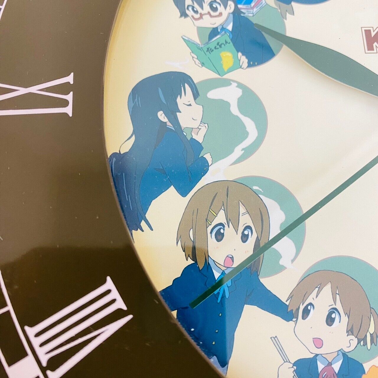 K-ON! Keion Wall Clock Brown Girls Kyoto Animation Kawaii Anime Japan Manga Rare