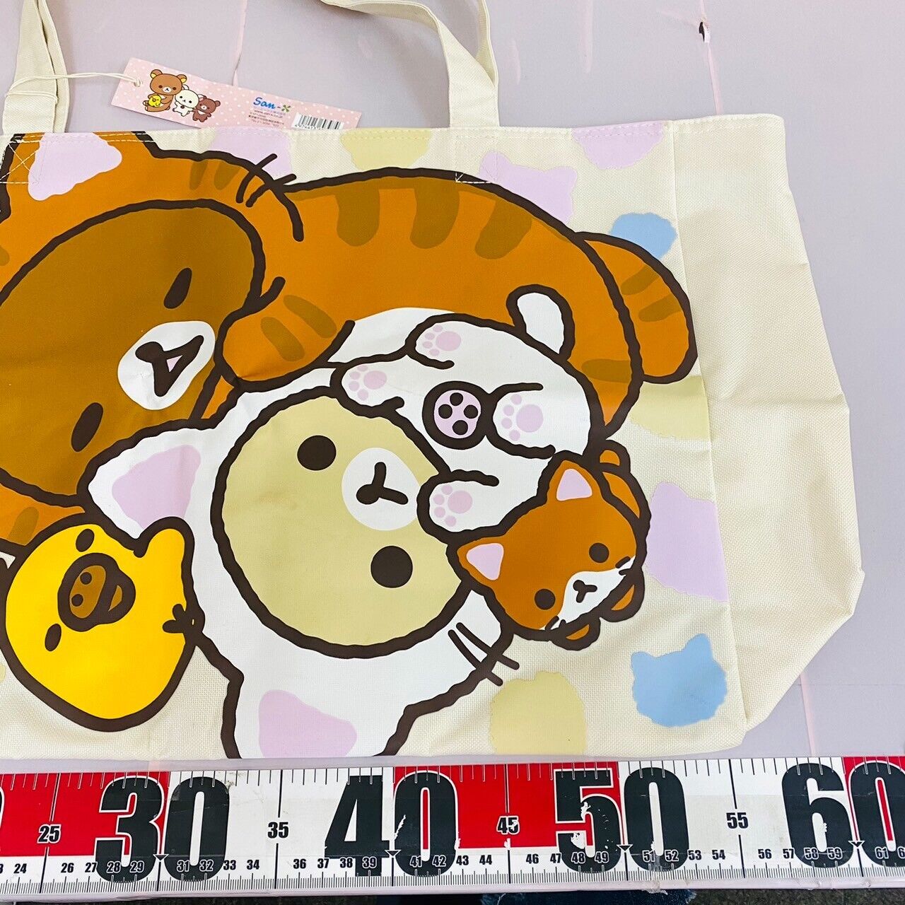 San-x Rilakkuma Korilakkuma Tote Bag Handbag Cat Costume Kiiroritori Bear Kawaii