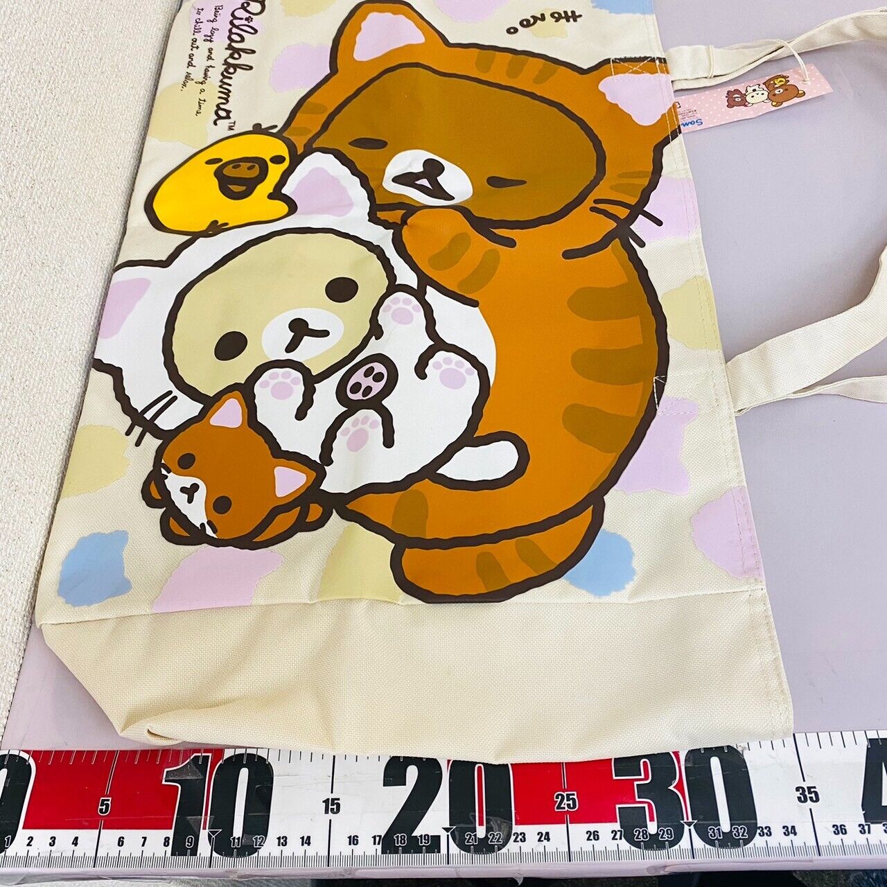 San-x Rilakkuma Korilakkuma Tote Bag Handbag Cat Costume Kiiroritori Bear Kawaii