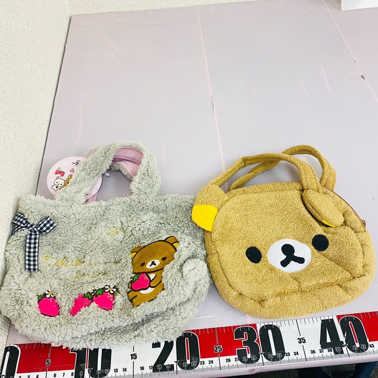 San-x Rilakkuma Korilakkuma Tote Bag Handbag Bottle Holder Case Set Brown Bear