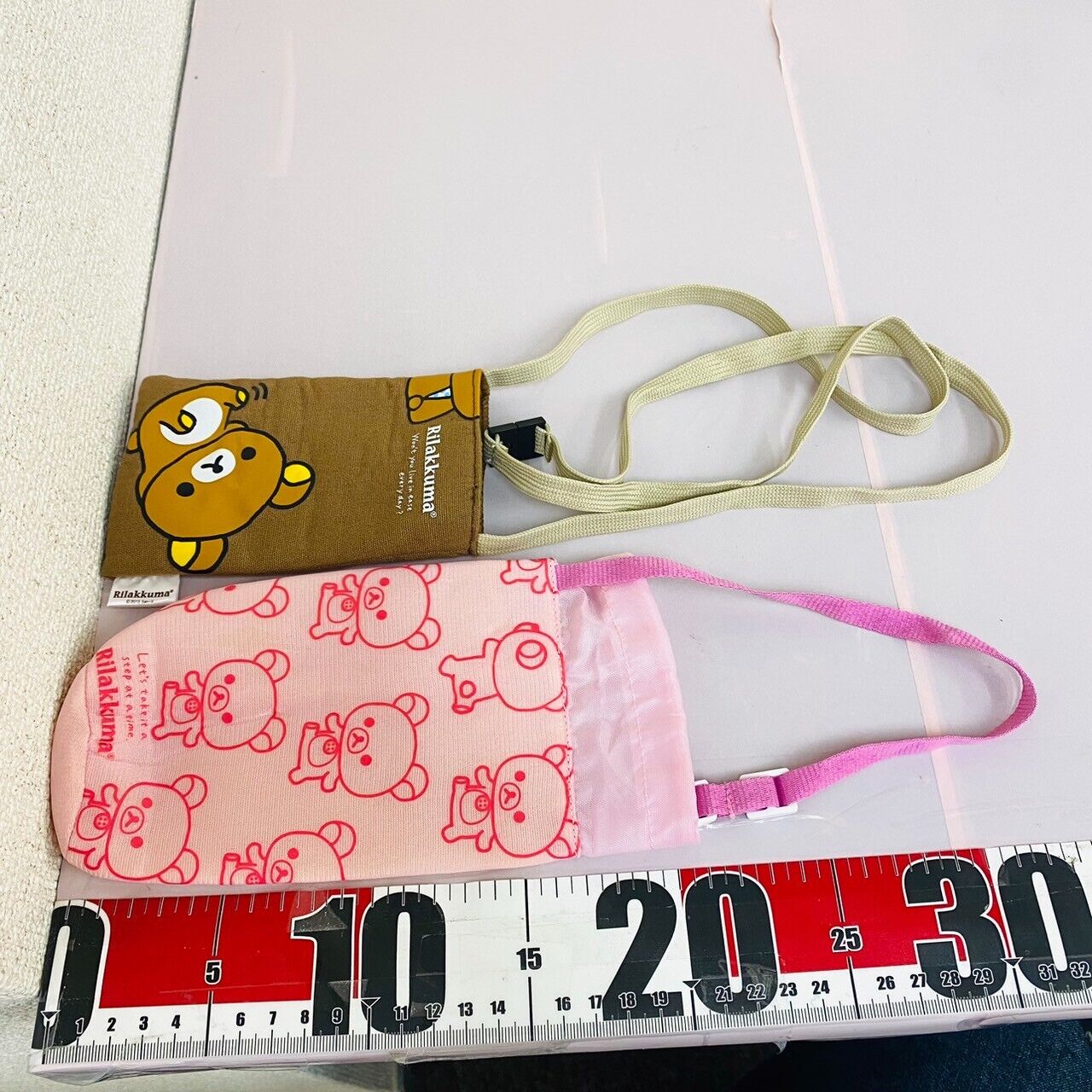 San-x Rilakkuma Korilakkuma Tote Bag Handbag Bottle Holder Case Set Brown Bear