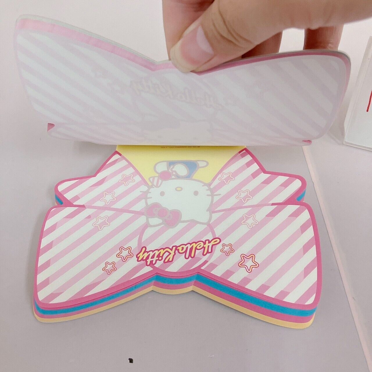 Sanrio Hello Kitty Memo Pad Notepad Ribbon Candy Star Stationery Kawaii Rare