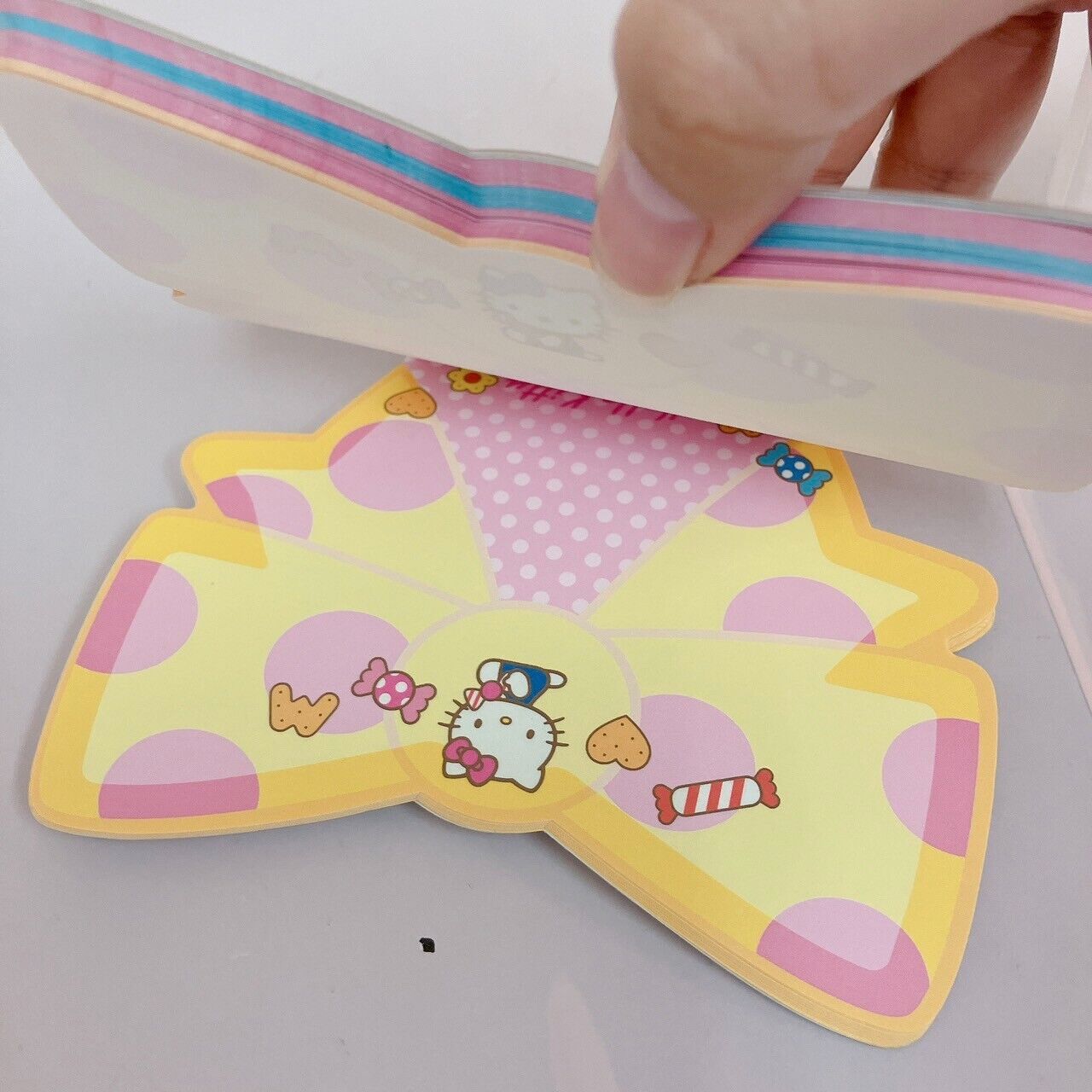 Sanrio Hello Kitty Memo Pad Notepad Ribbon Candy Star Stationery Kawaii Rare