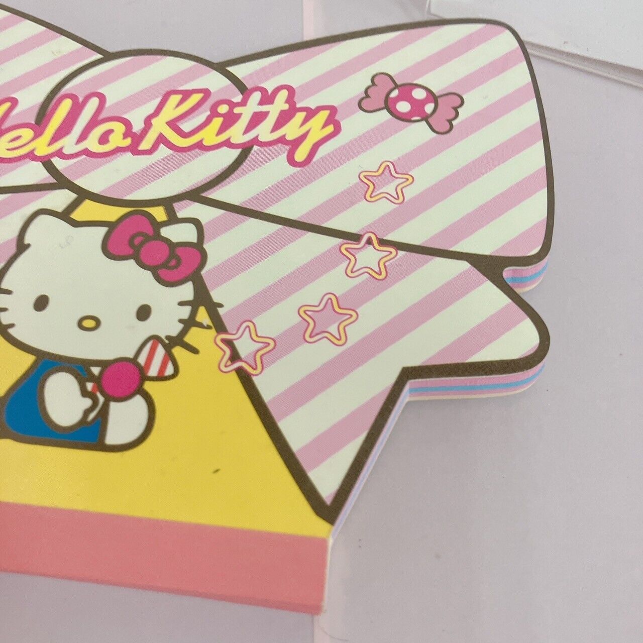 Sanrio Hello Kitty Memo Pad Notepad Ribbon Candy Star Stationery Kawaii Rare