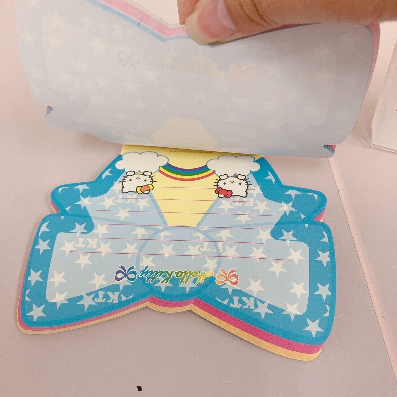 Sanrio Hello Kitty Memo Pad Notepad Ribbon Candy Star Stationery Kawaii Rare