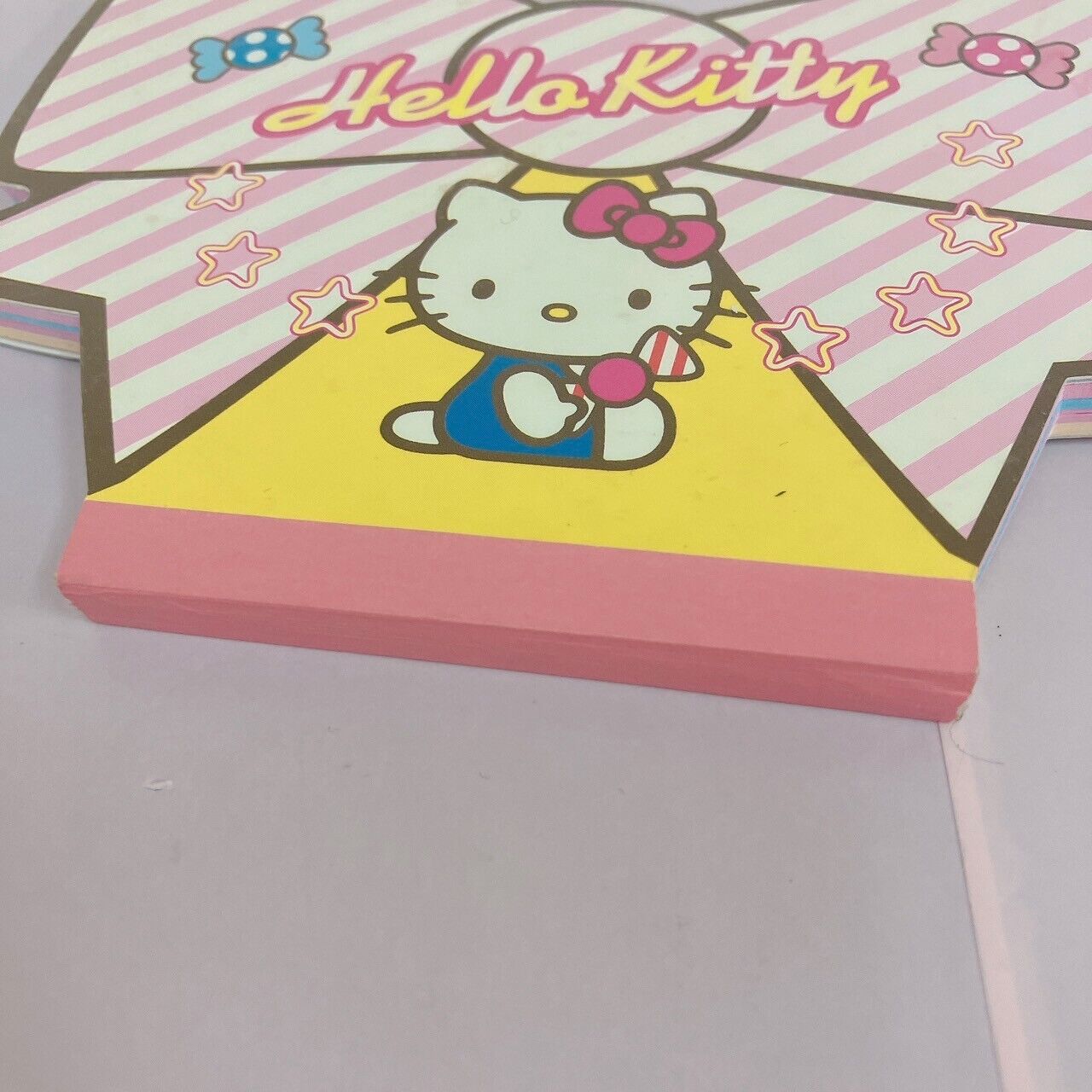 Sanrio Hello Kitty Memo Pad Notepad Ribbon Candy Star Stationery Kawaii Rare