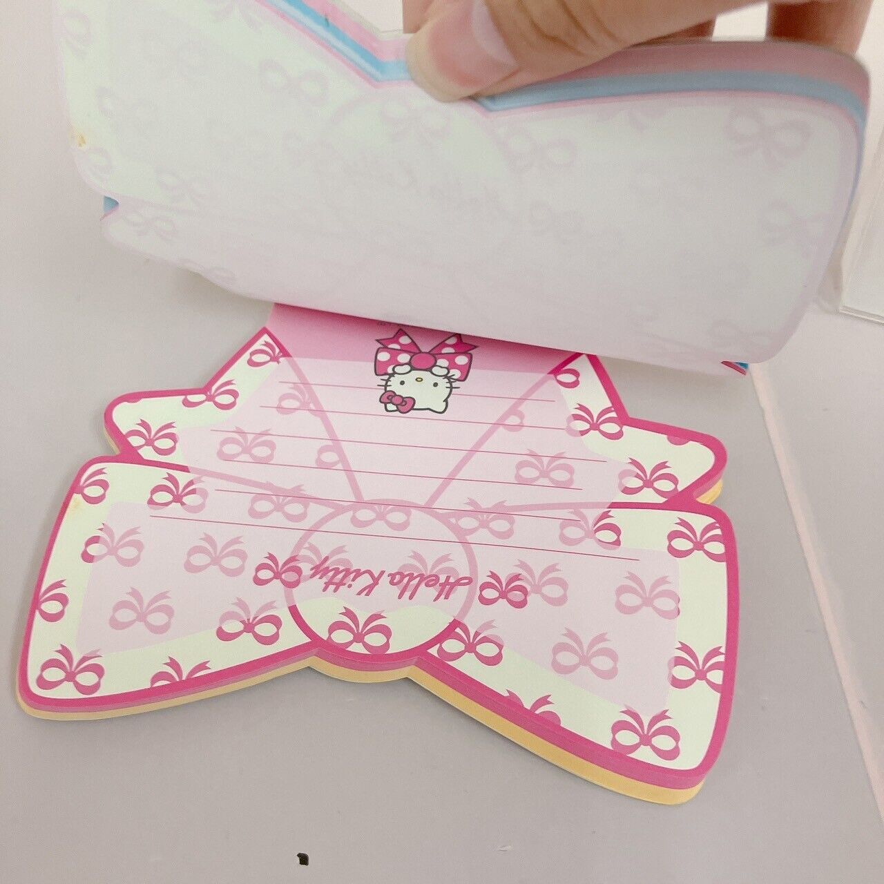 Sanrio Hello Kitty Memo Pad Notepad Ribbon Candy Star Stationery Kawaii Rare