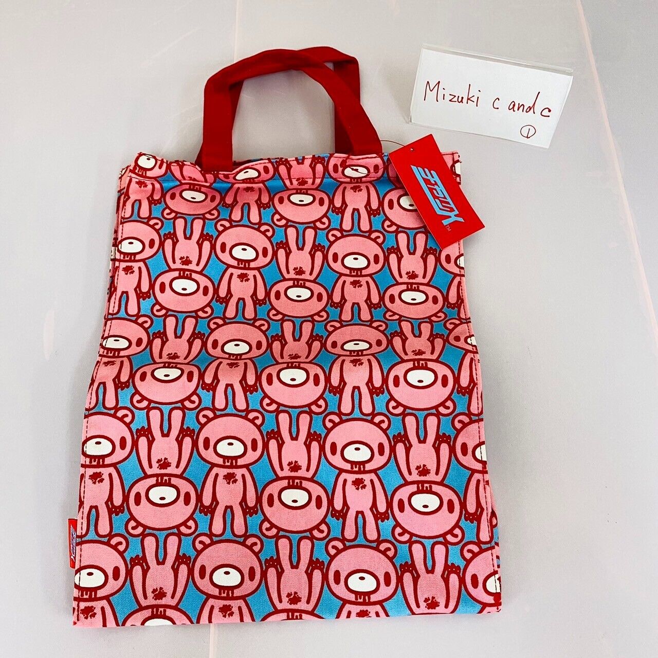 Taito Gloomy Bear Bloody Tote Bag Handbag Lesson Pink Red Blue Character Kawaii