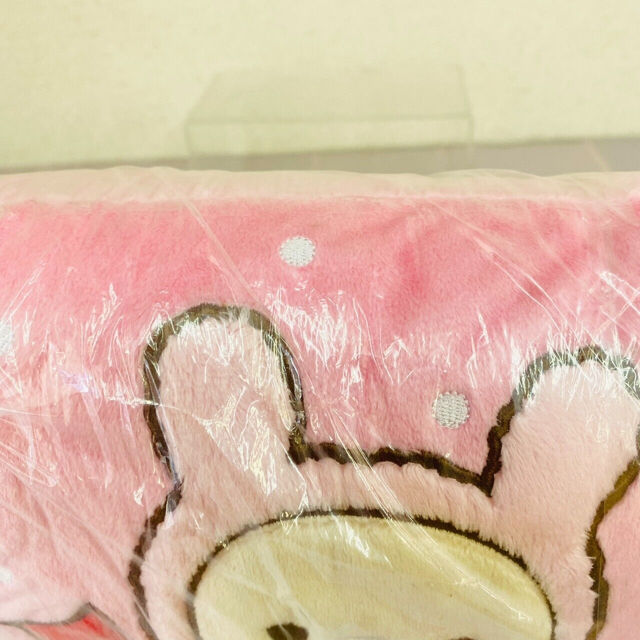 San-x Rilakkuma Korilakkuma Kiiroitori Cushion Pink Kumanobori Fluffy Bear Rare