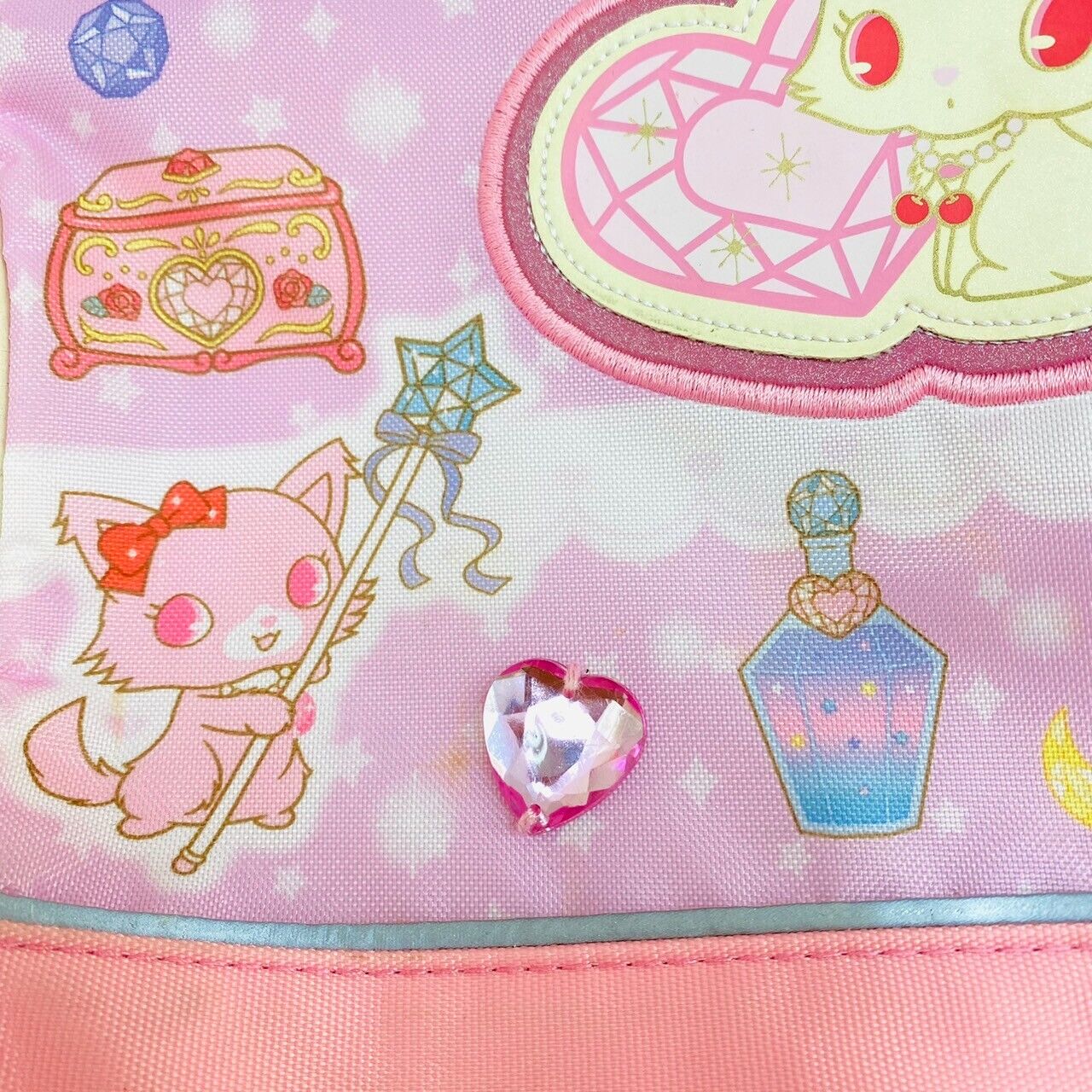 Sanrio Jewel Pet Backpack Rucksack School Bag Pink Rabbit Animals Cat Glitter