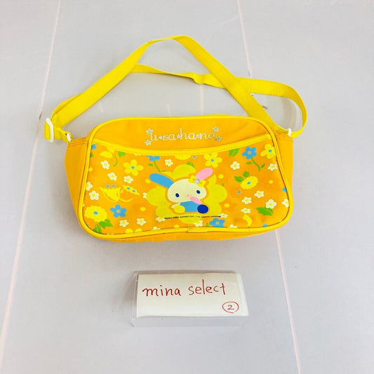 Sanrio Usahana Shoulder Bag School Yellow Flowers Rabbit Kawaii Character Rare