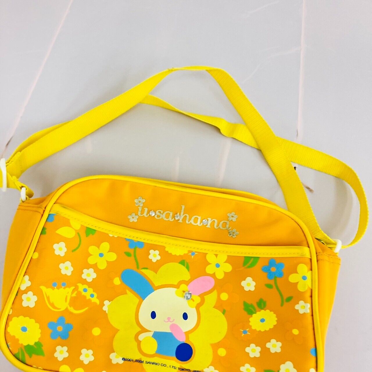 Sanrio Usahana Shoulder Bag School Yellow Flowers Rabbit Kawaii Character Rare