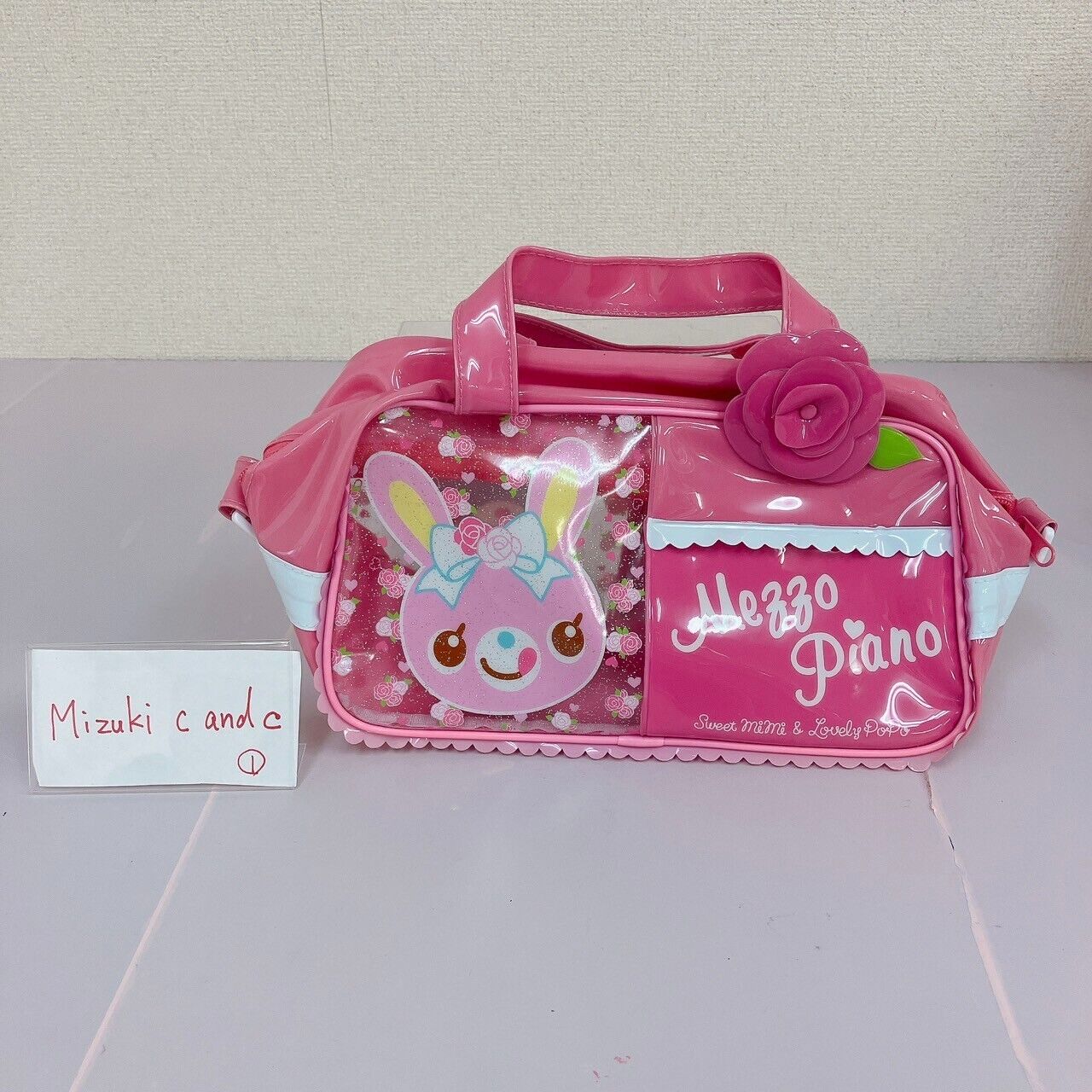 Mezzo Piano Pool Boston Bag Swimming Pink Mimi Popo Rose Rabbit Bear Heart Rare