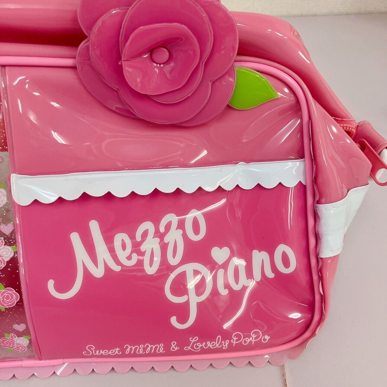 Mezzo Piano Pool Boston Bag Swimming Pink Mimi Popo Rose Rabbit Bear Heart Rare