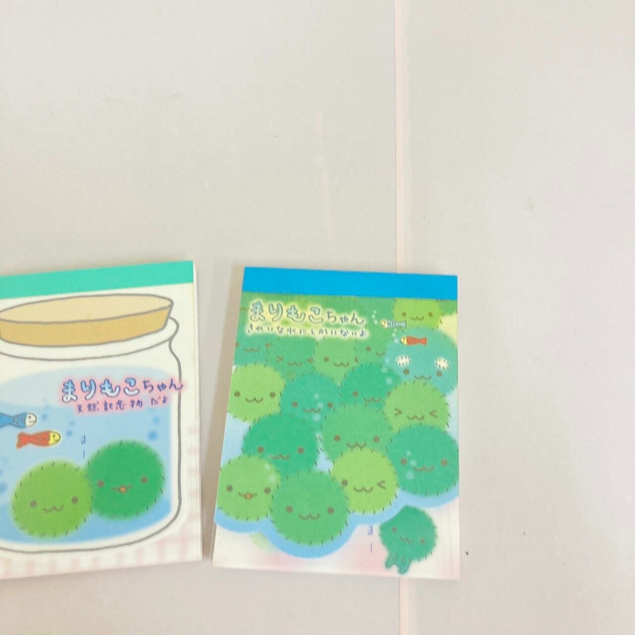 San-X Marimoko-chan Memo Pad Set 2 Notepad Stationery Green Marimo Kawaii Rare