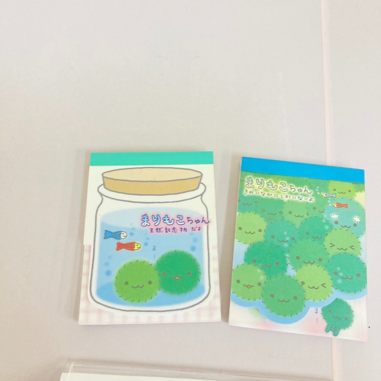 San-X Marimoko-chan Memo Pad Set 2 Notepad Stationery Green Marimo Kawaii Rare