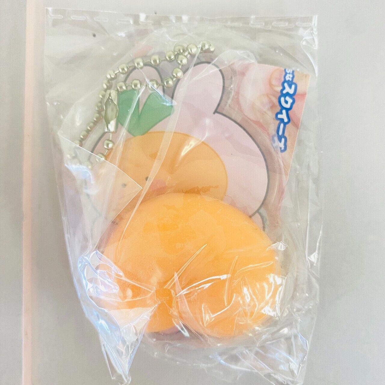 Asamimi chan Sticky Buttocks Squeeze Acrylic Key Ring Set 5 Rabbit Carrot Chain