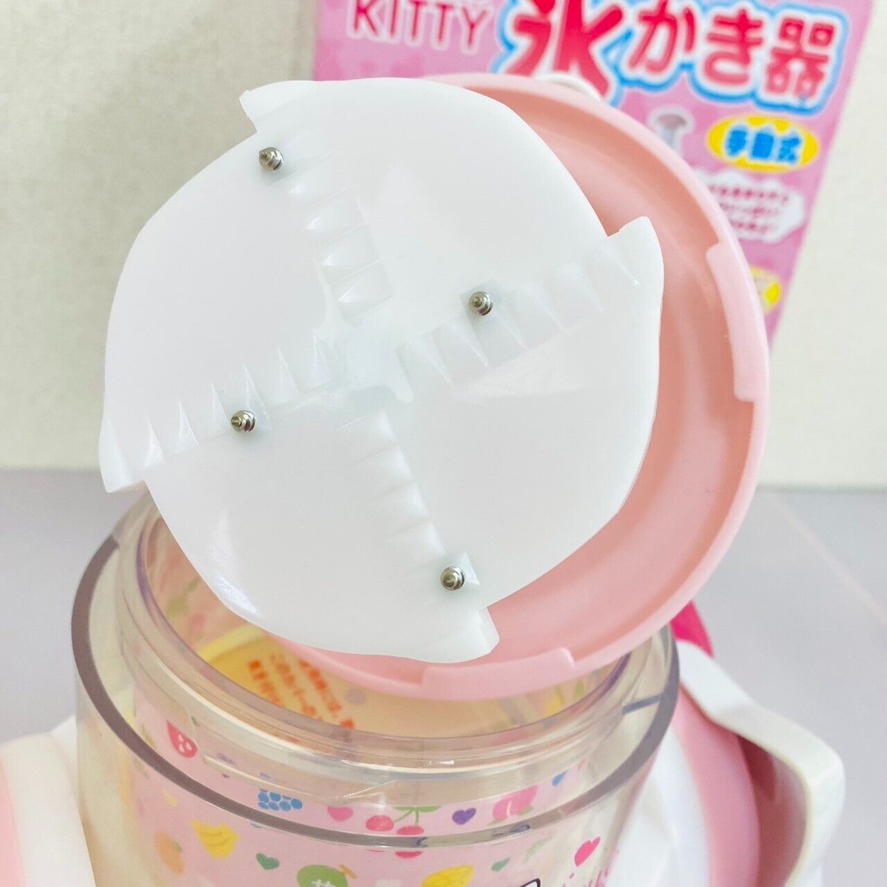 Sanrio Hello Kitty Shaved Ice Maker Manual Type w/ Box Cat Japan Limited Rare