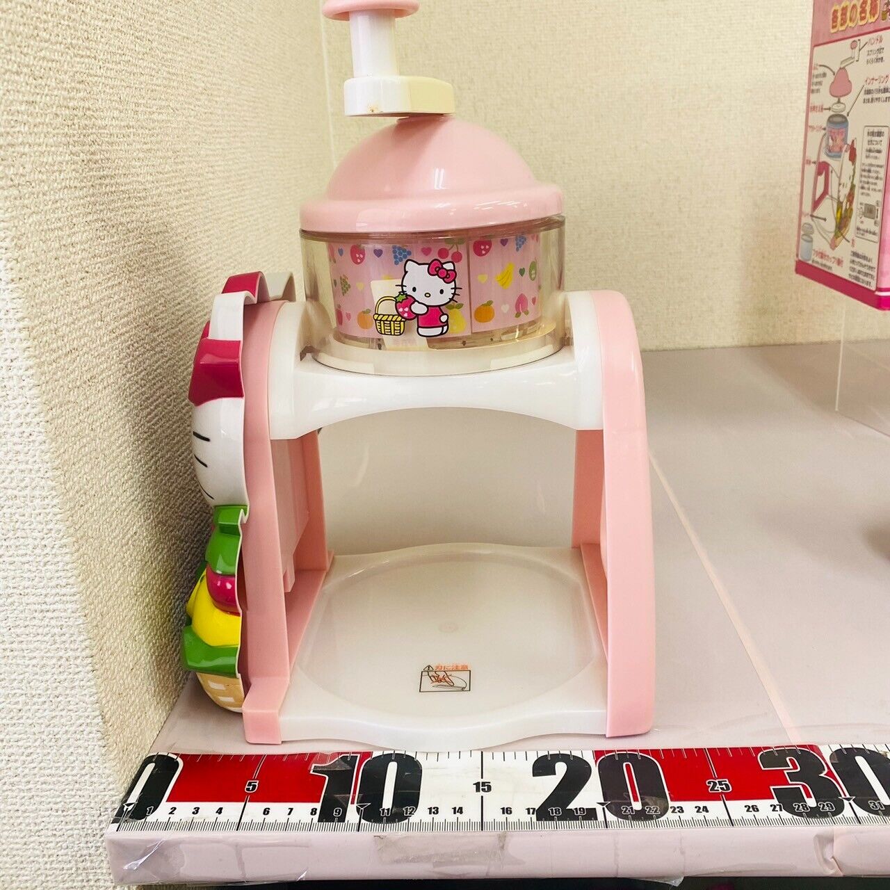 Sanrio Hello Kitty Shaved Ice Maker Manual Type w/ Box Cat Japan Limited Rare