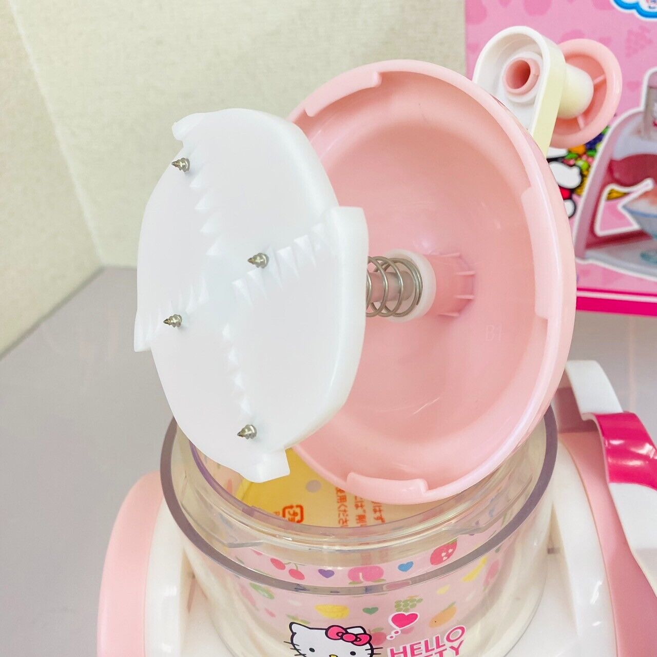 Sanrio Hello Kitty Shaved Ice Maker Manual Type w/ Box Cat Japan Limited Rare