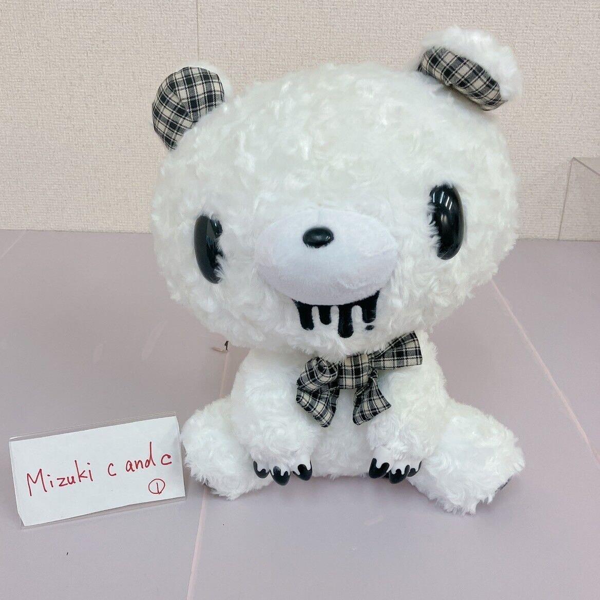 TAiTo Gloomy Bear White Bloody Plush Doll Soft Stuffed Toy Ribbon Plaid CGP 542