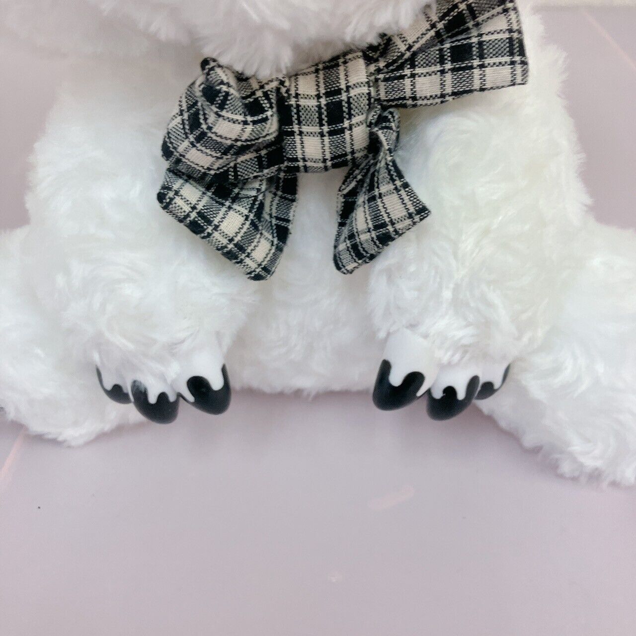 TAiTo Gloomy Bear White Bloody Plush Doll Soft Stuffed Toy Ribbon Plaid CGP 542