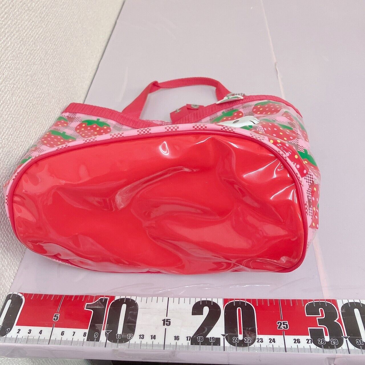 Sanrio Hello Kitty Mimmy Swimming Vinyl Pool Tote Bag Red Pink Strawberry Rare