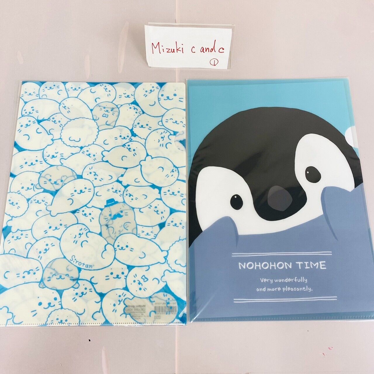 San-X Mamegoma  Seal Penguin Stationery Set Notebook Pen Memo Label Eraser Rare